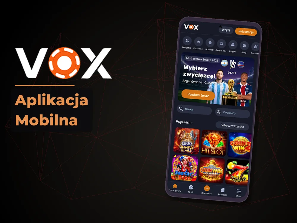 vox casino - Aplikacja Mobilna