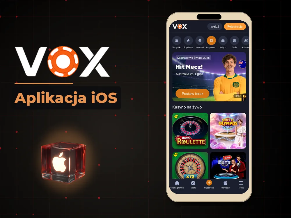 vox casino - Aplikacja iOS