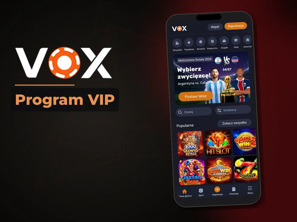 vox casino - Program VIP