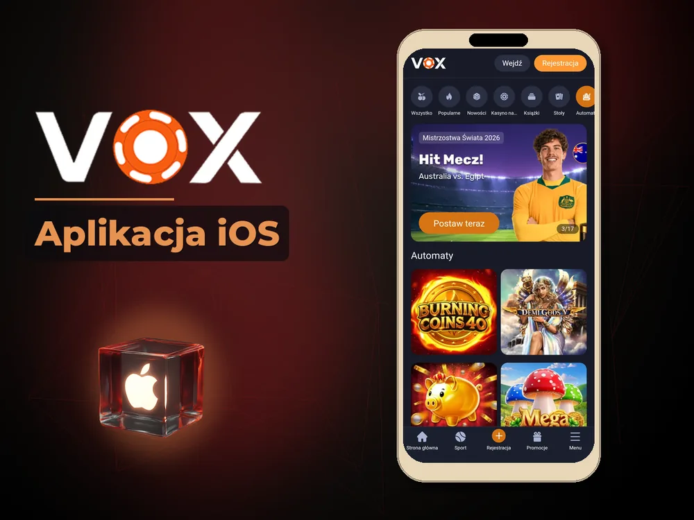 vox casino - Aplikacja iOS