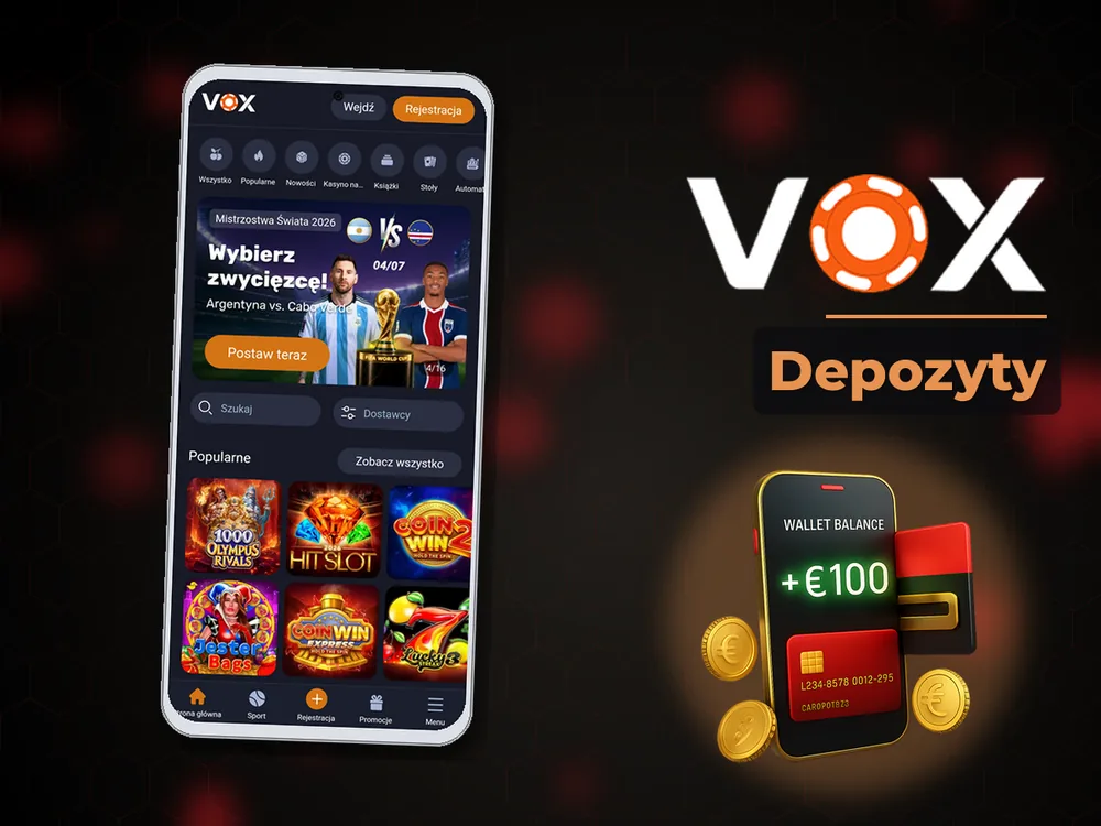 vox casino - Depozyty