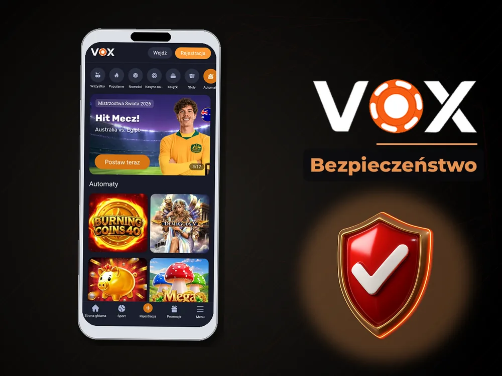 vox casino - Bezpieczeństwo