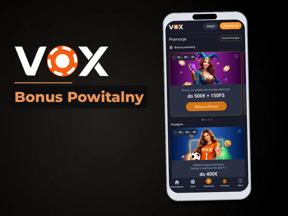 vox casino - Bonus Powitalny