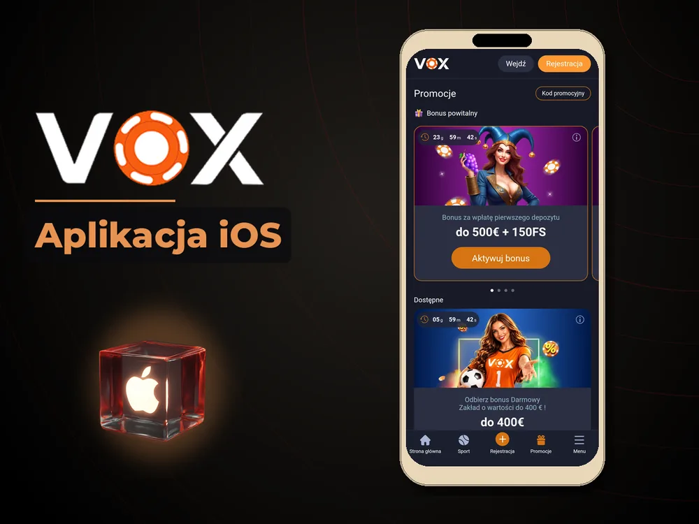 vox casino - Aplikacja iOS