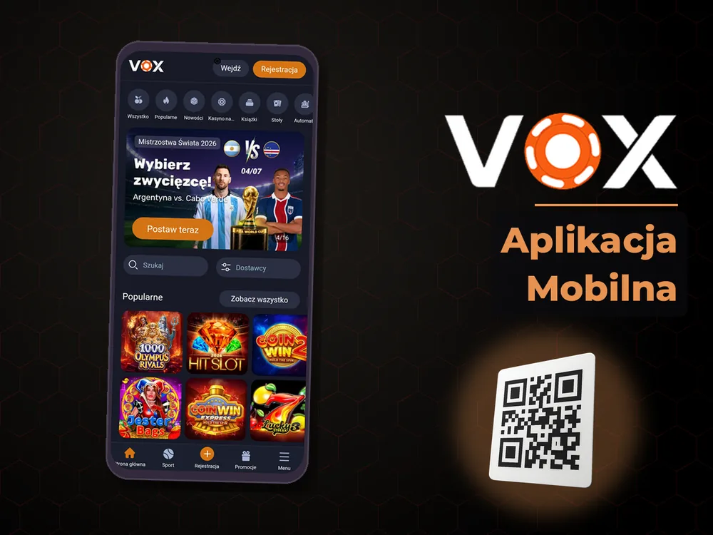vox casino - Aplikacja Mobilna