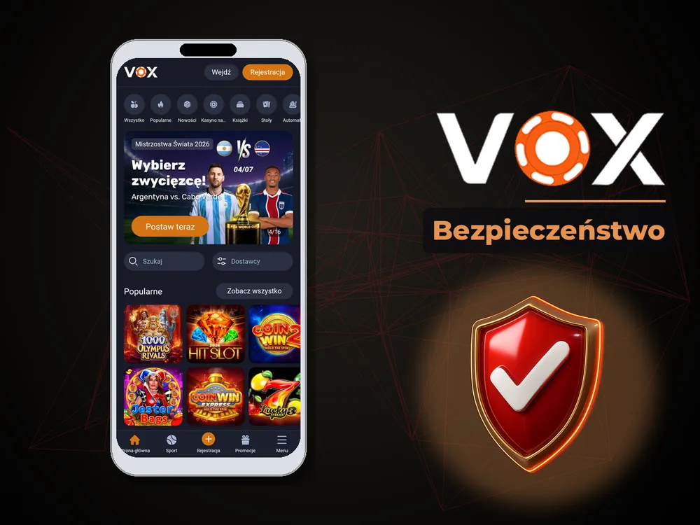 vox casino - Bezpieczeństwo