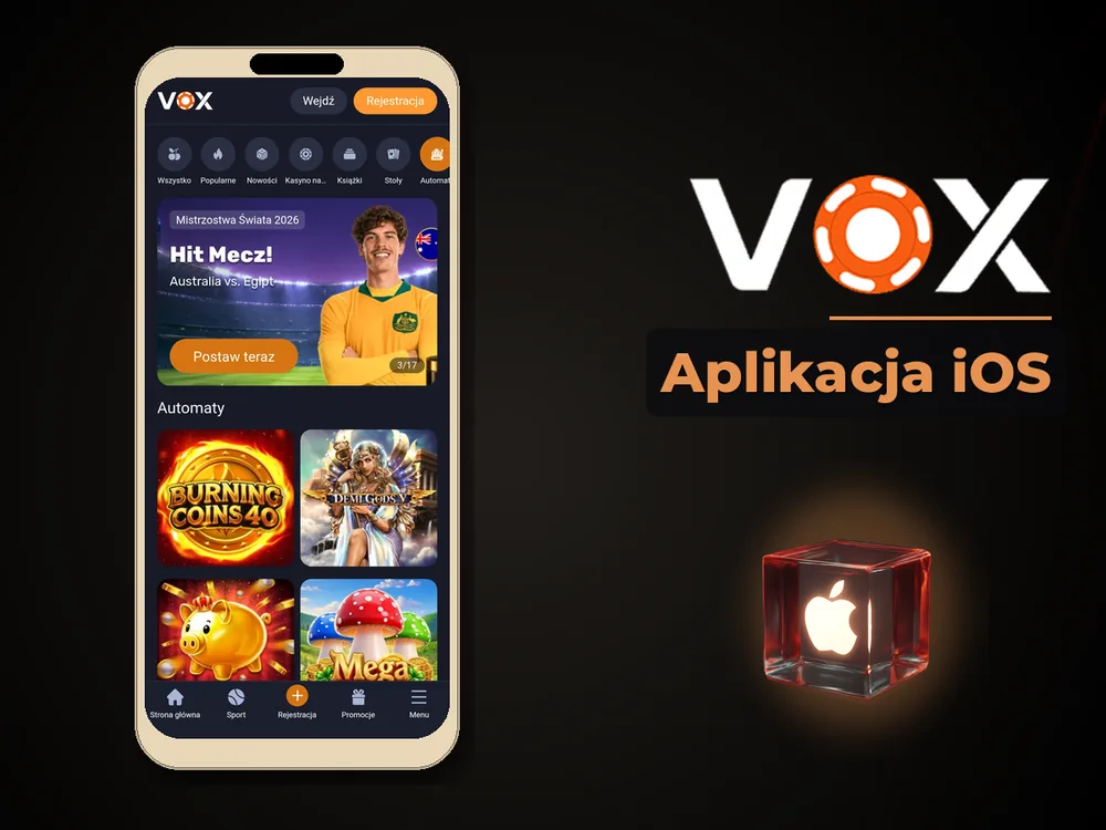 vox casino - Aplikacja iOS
