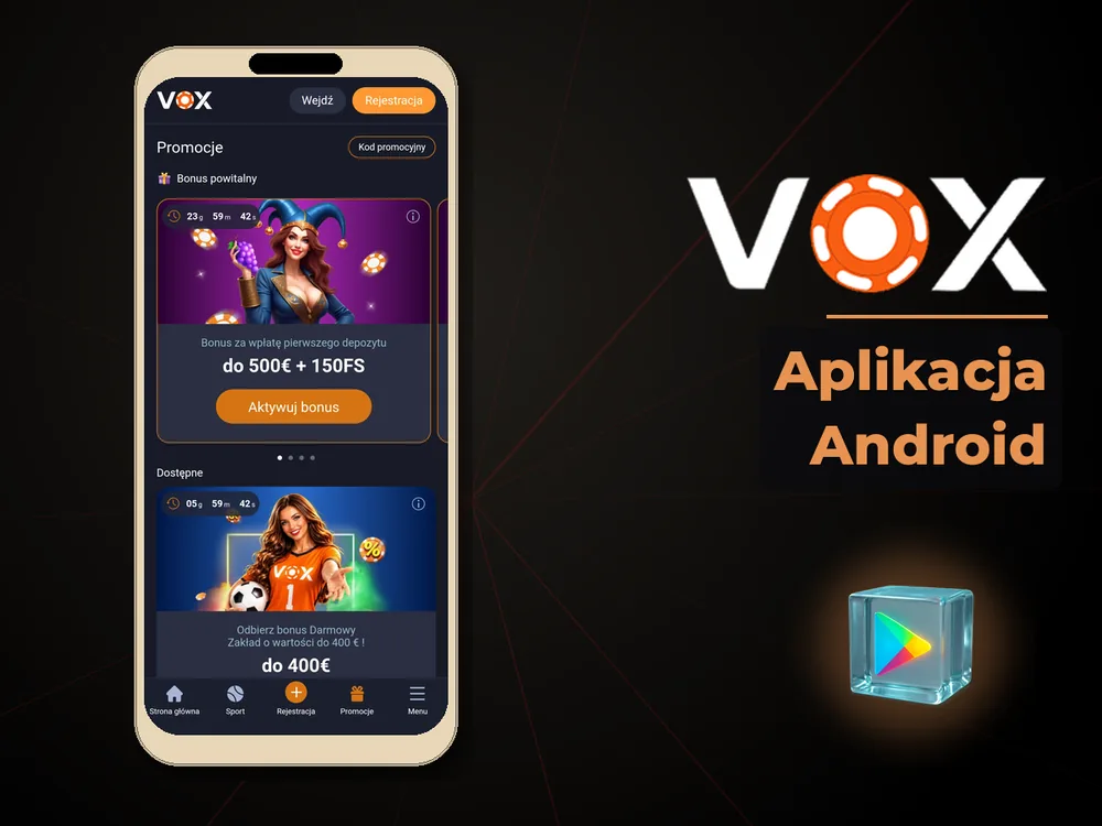 vox casino - Aplikacja Android