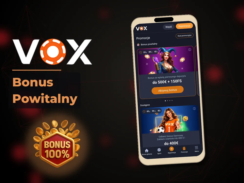 vox casino - Bonus Powitalny
