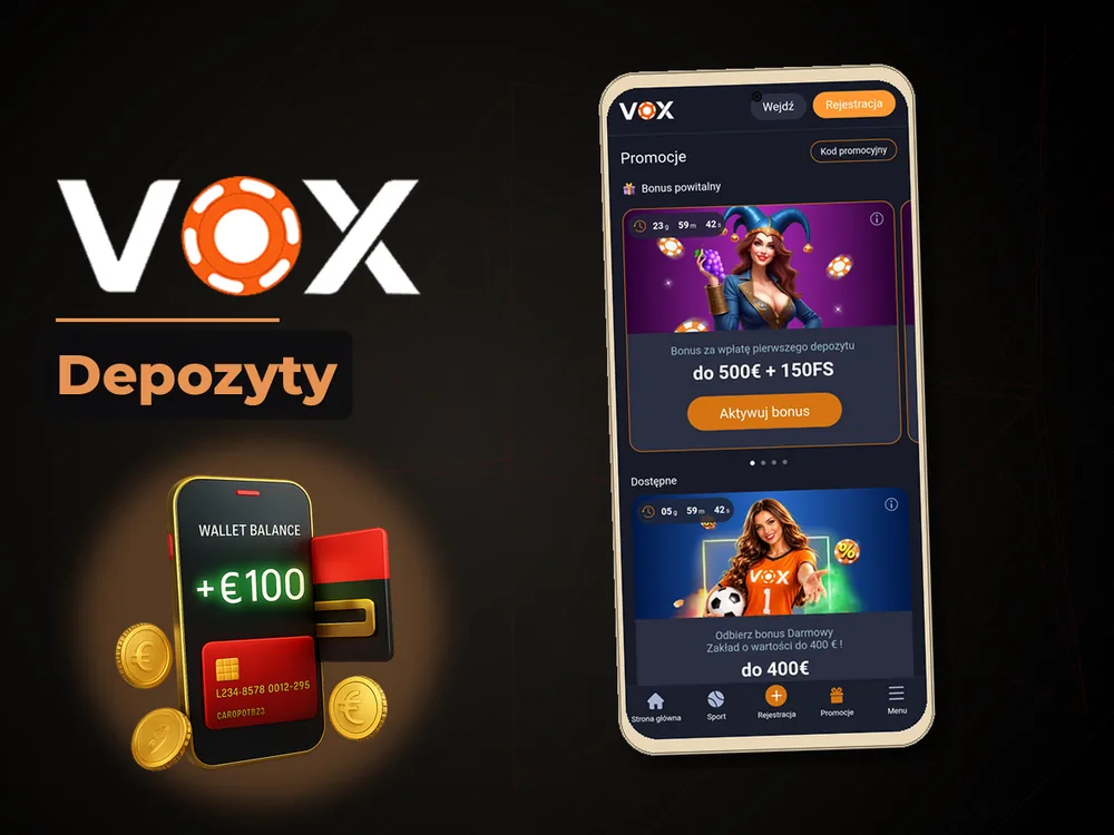 vox casino - Depozyty