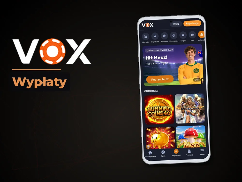 vox casino - Wypłaty
