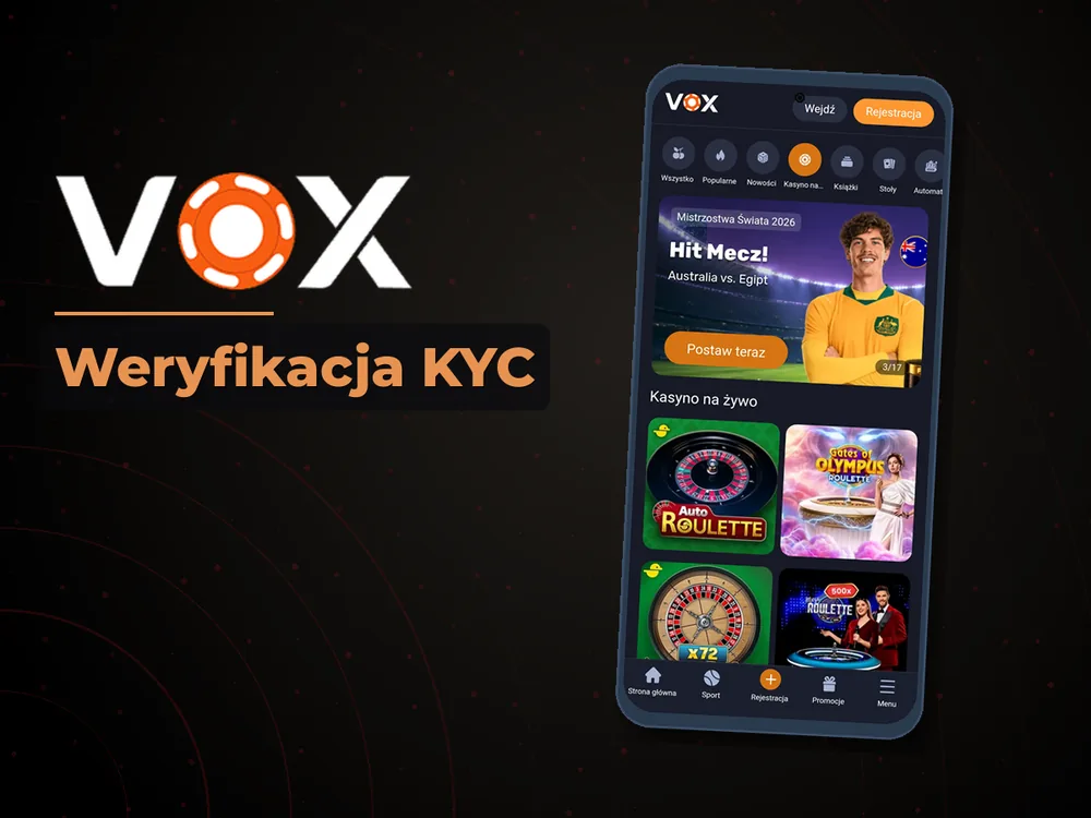vox casino - Weryfikacja KYC