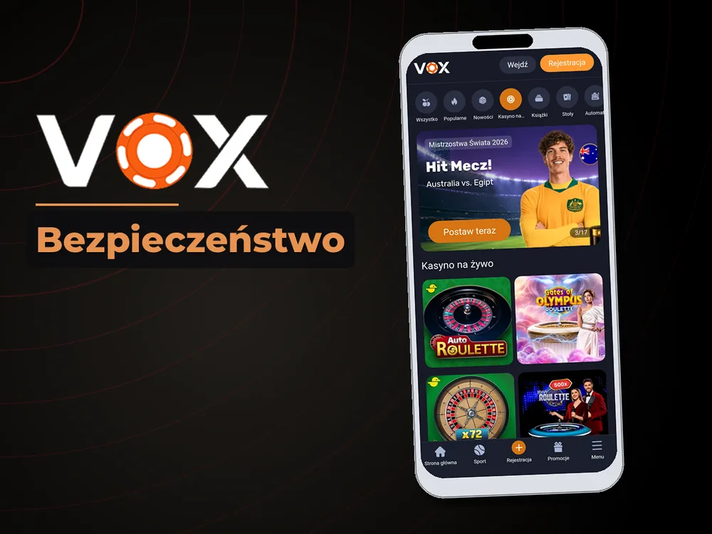 vox casino - Bezpieczeństwo