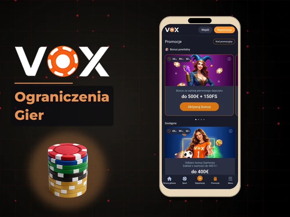 vox casino - Ograniczenia Gier