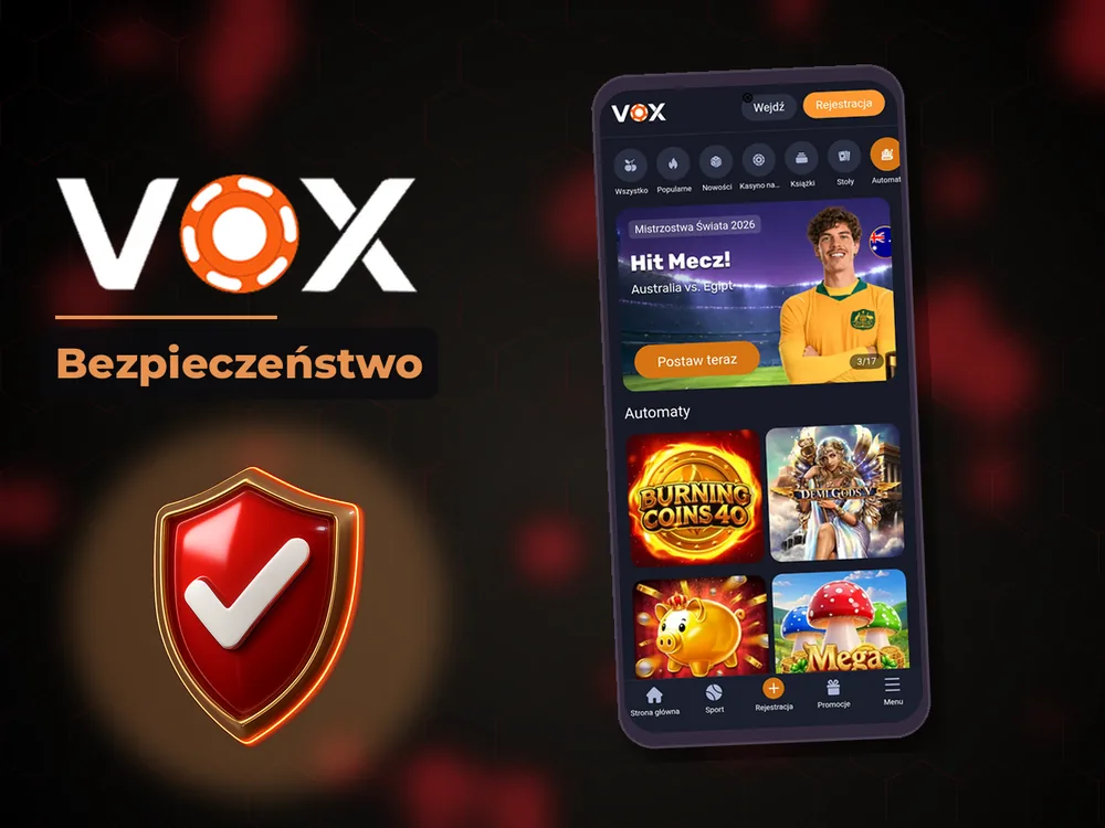 vox casino - Bezpieczeństwo