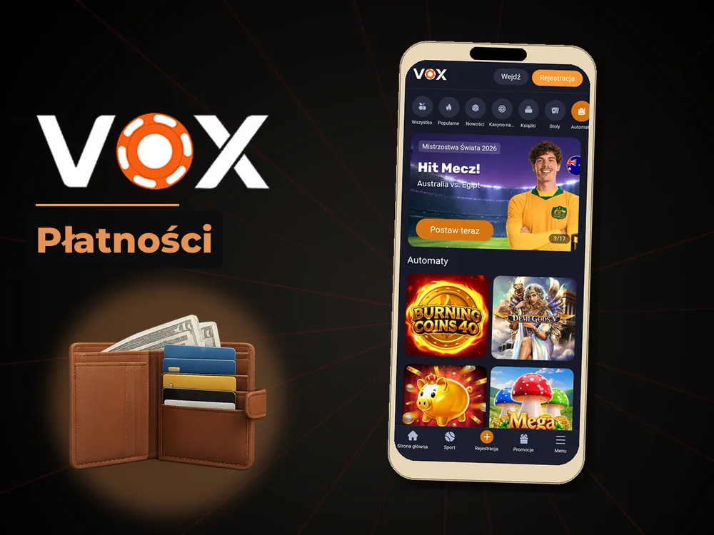 vox casino - Płatności