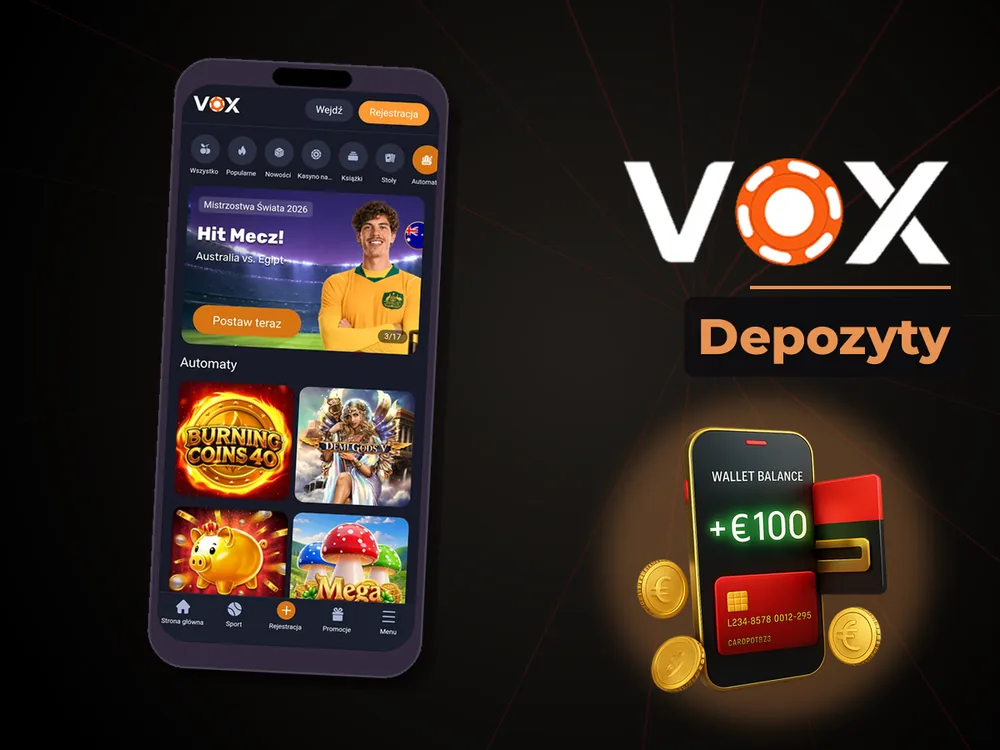 vox casino - Depozyty