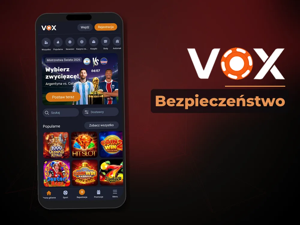 vox casino - Bezpieczeństwo