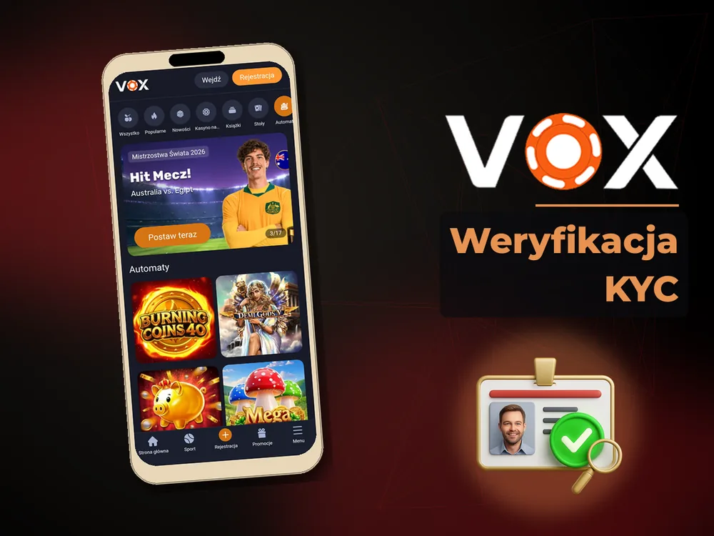 vox casino - Weryfikacja KYC