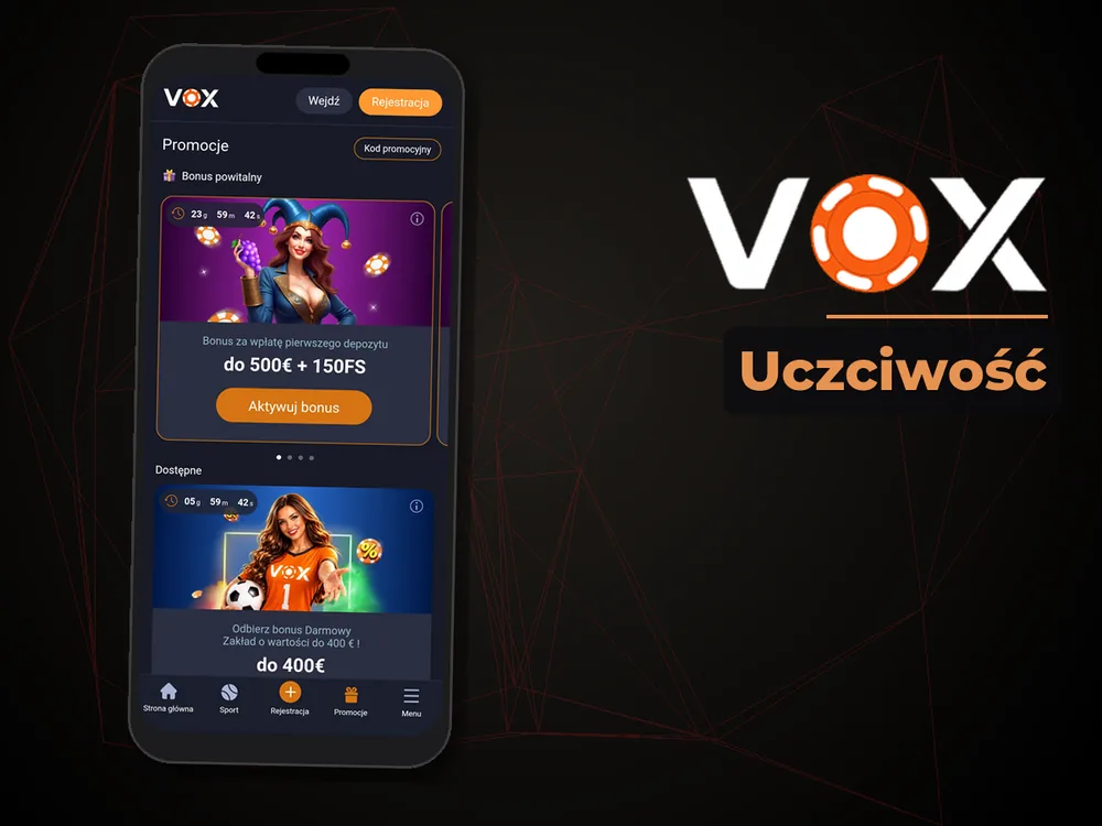vox casino - Uczciwość